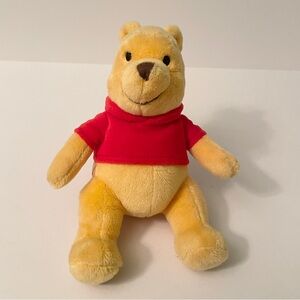 Disney Store Winnie the Pooh Plush Stuffed Animal Classic Red Shirt Small
